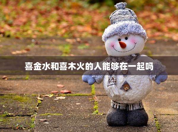 喜金水和喜木火的人能够在一起吗
