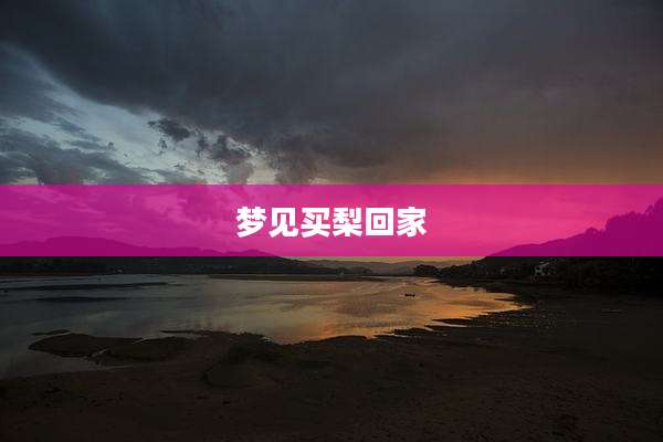 梦见买梨回家