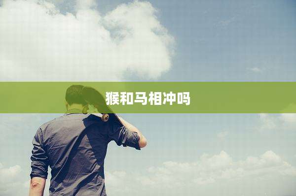 猴和马相冲吗