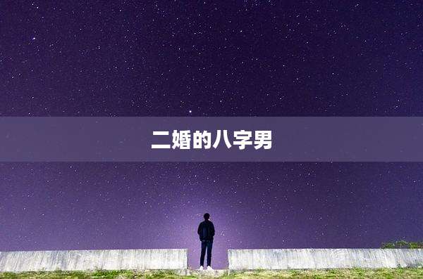 二婚的八字男