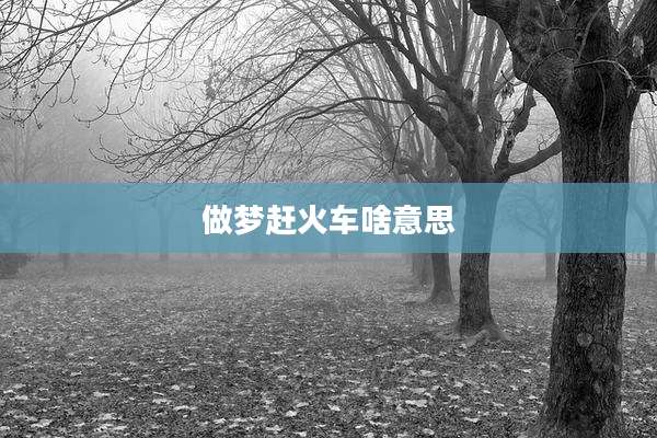 做梦赶火车啥意思