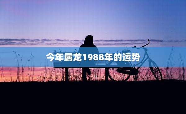 今年属龙1988年的运势