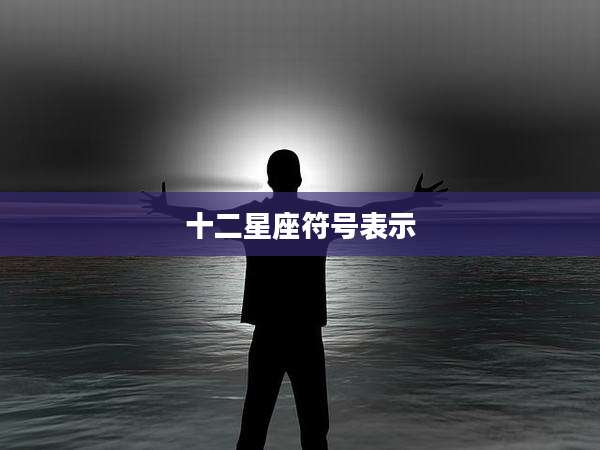 十二星座符号表示