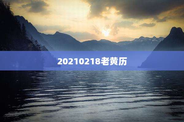 20210218老黄历