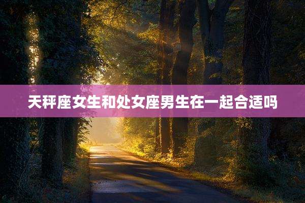 天秤座女生和处女座男生在一起合适吗
