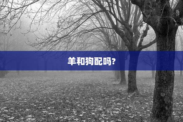 羊和狗配吗?