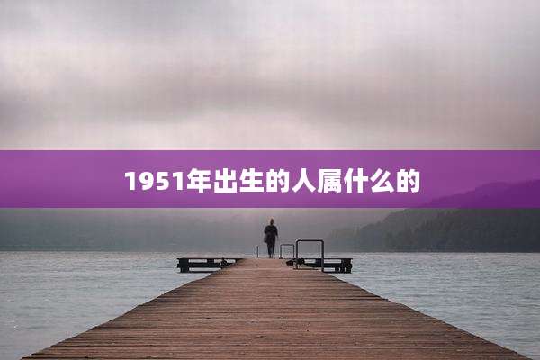 1951年出生的人属什么的