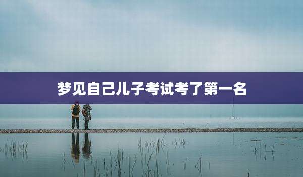 梦见自己儿子考试考了第一名