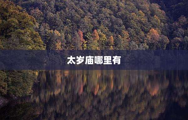 太岁庙哪里有
