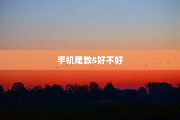 手机尾数5好不好