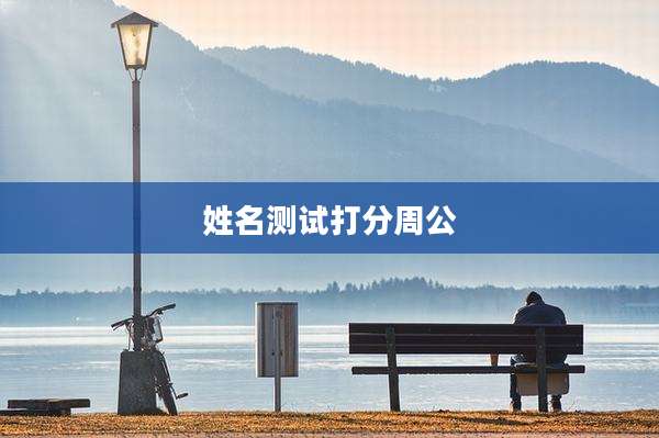 姓名测试打分周公