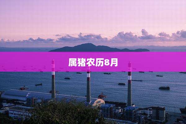 属猪农历8月