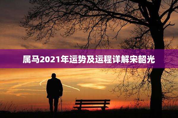 属马2021年运势及运程详解宋韶光