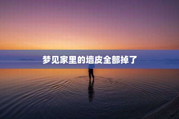 梦见家里的墙皮全部掉了