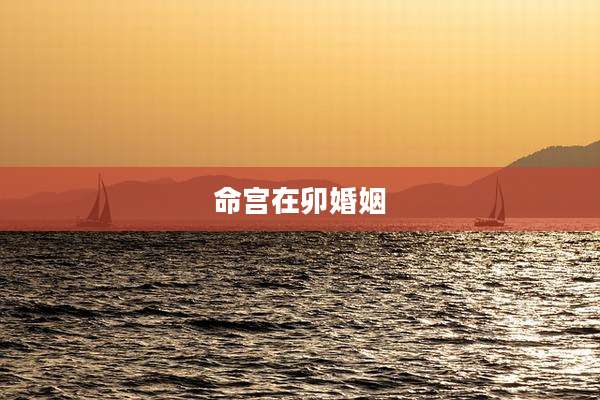 命宫在卯婚姻