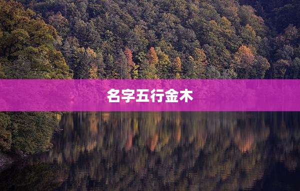 名字五行金木