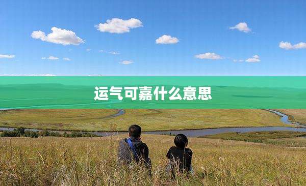 运气可嘉什么意思
