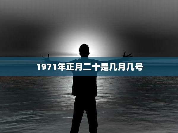 1971年正月二十是几月几号