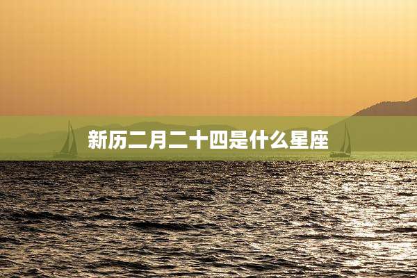 新历二月二十四是什么星座