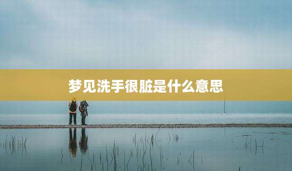 梦见洗手很脏是什么意思