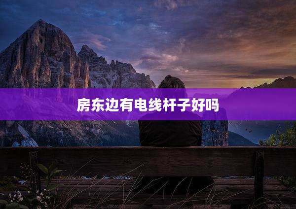 房东边有电线杆子好吗