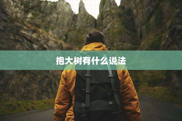 抱大树有什么说法