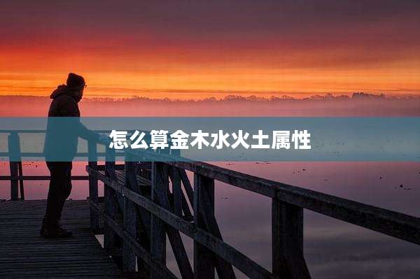 怎么算金木水火土属性