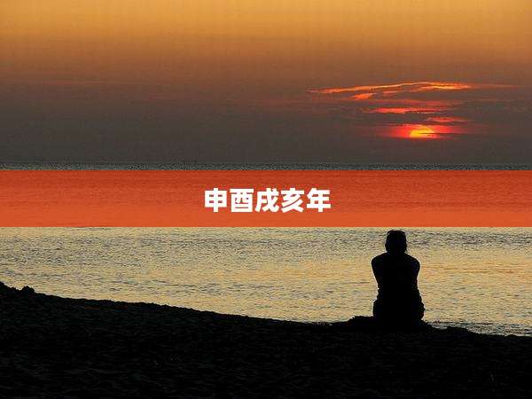 申酉戌亥年