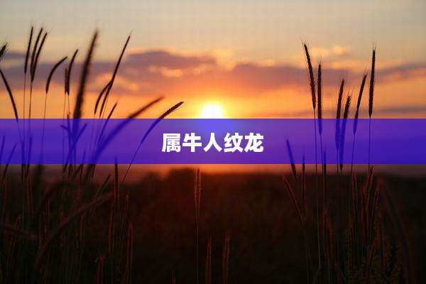 属牛人纹龙