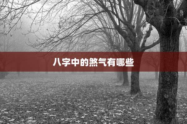 八字中的煞气有哪些
