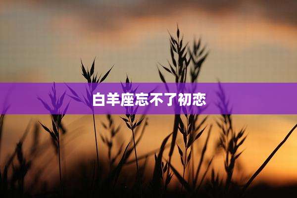 白羊座忘不了初恋