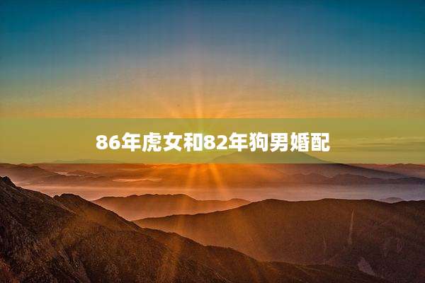 86年虎女和82年狗男婚配