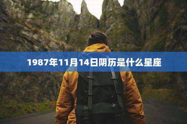 1987年11月14日阴历是什么星座
