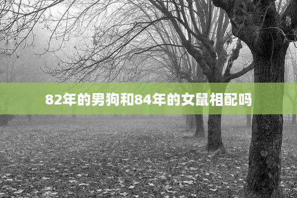 82年的男狗和84年的女鼠相配吗