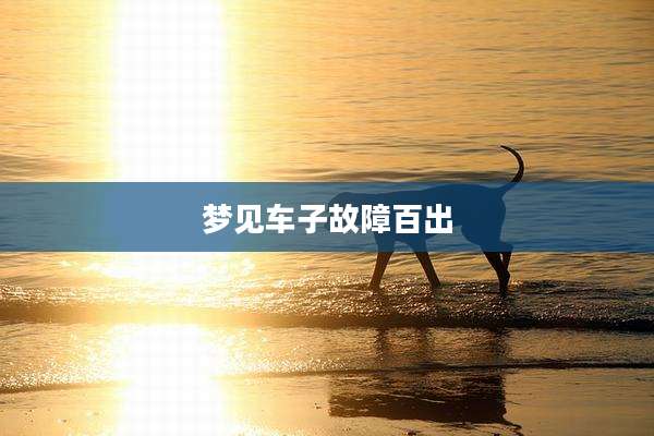 梦见车子故障百出
