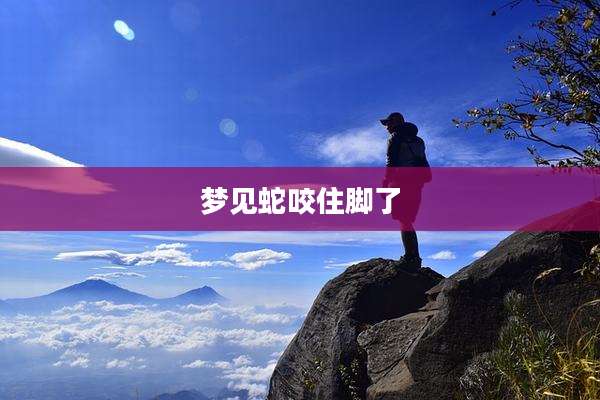 梦见蛇咬住脚了
