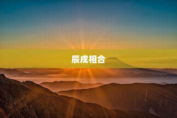 辰戌相合