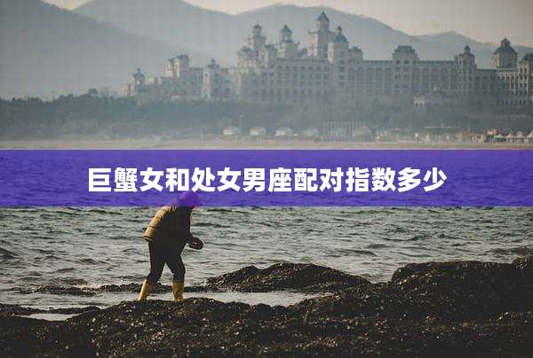 巨蟹女和处女男座配对指数多少