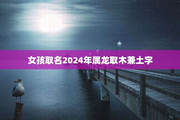 女孩取名2024年属龙取木兼土字