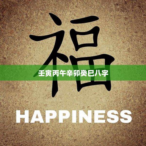 壬寅丙午辛卯癸巳八字