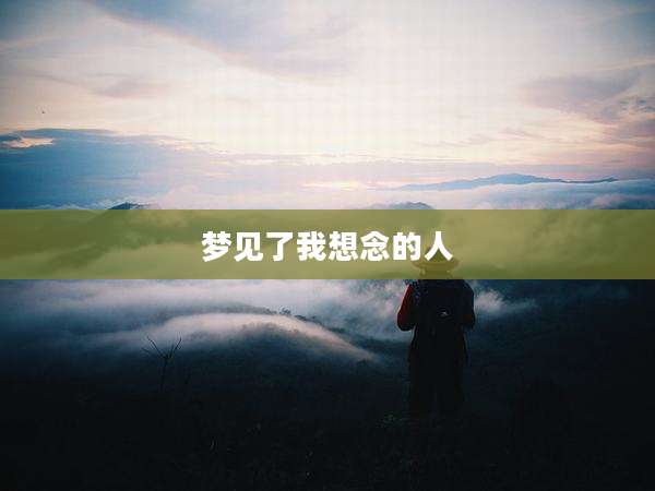 梦见了我想念的人