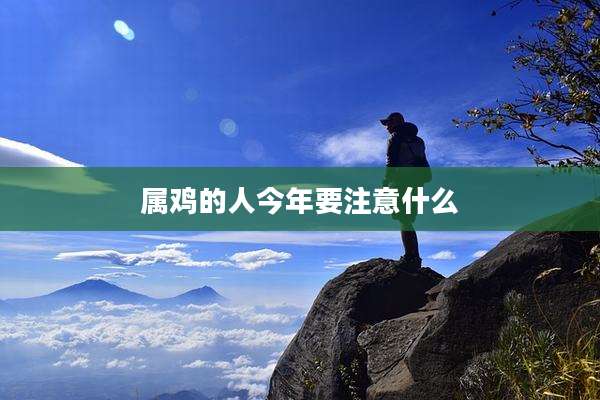 属鸡的人今年要注意什么