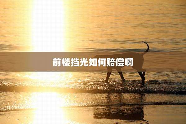 前楼挡光如何赔偿啊