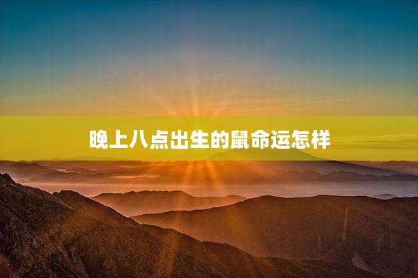 晚上八点出生的鼠命运怎样