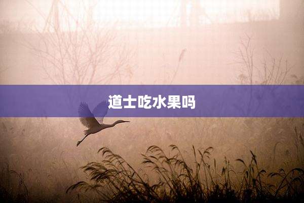 道士吃水果吗