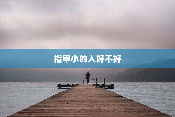 指甲小的人好不好