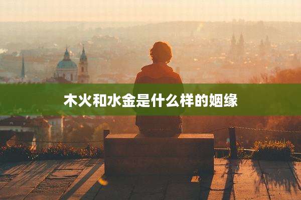 木火和水金是什么样的姻缘