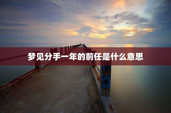 梦见分手一年的前任是什么意思