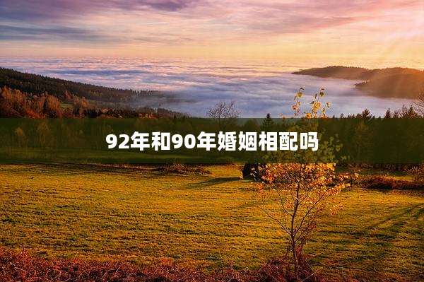 92年和90年婚姻相配吗