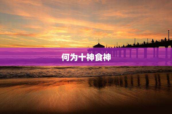 何为十神食神